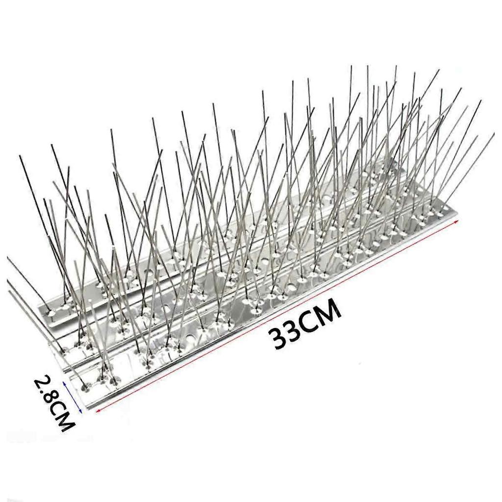 5 Strips Bird Spikes For Pigeons Small Birds,stainless Steel Bird Spikes -no More Bird Nests & Poop-disassembled Spikes