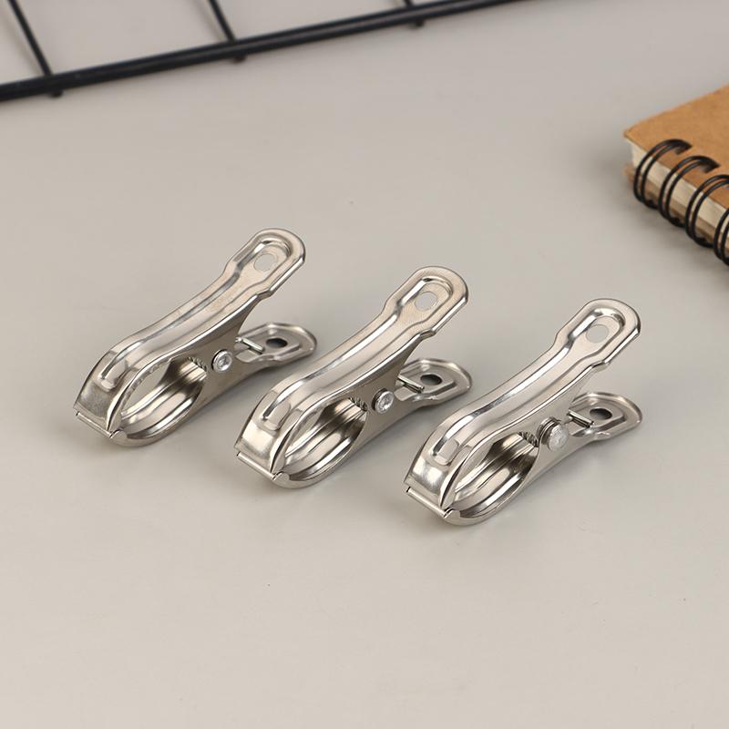 20Pcs Stainless Steel Laundry Clip Pool Beach Towel Clips Clothes Pins Garden Plant Grafting Clips Clothing Quilts Clamps