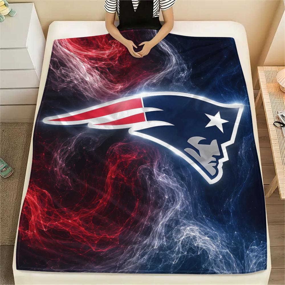 New England Patriots Flannel Blanket, High Quality Comfortable for All Seasons, Home Decor, Warmth and Comfort