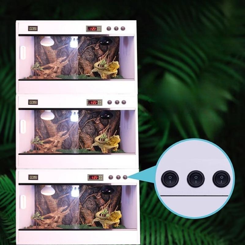 Reptile Pet Terrarium Smart Temperature Control Gecko Lizard Breeding Box Thermostatic Waterproof Reptile Box Small Pet Boxes