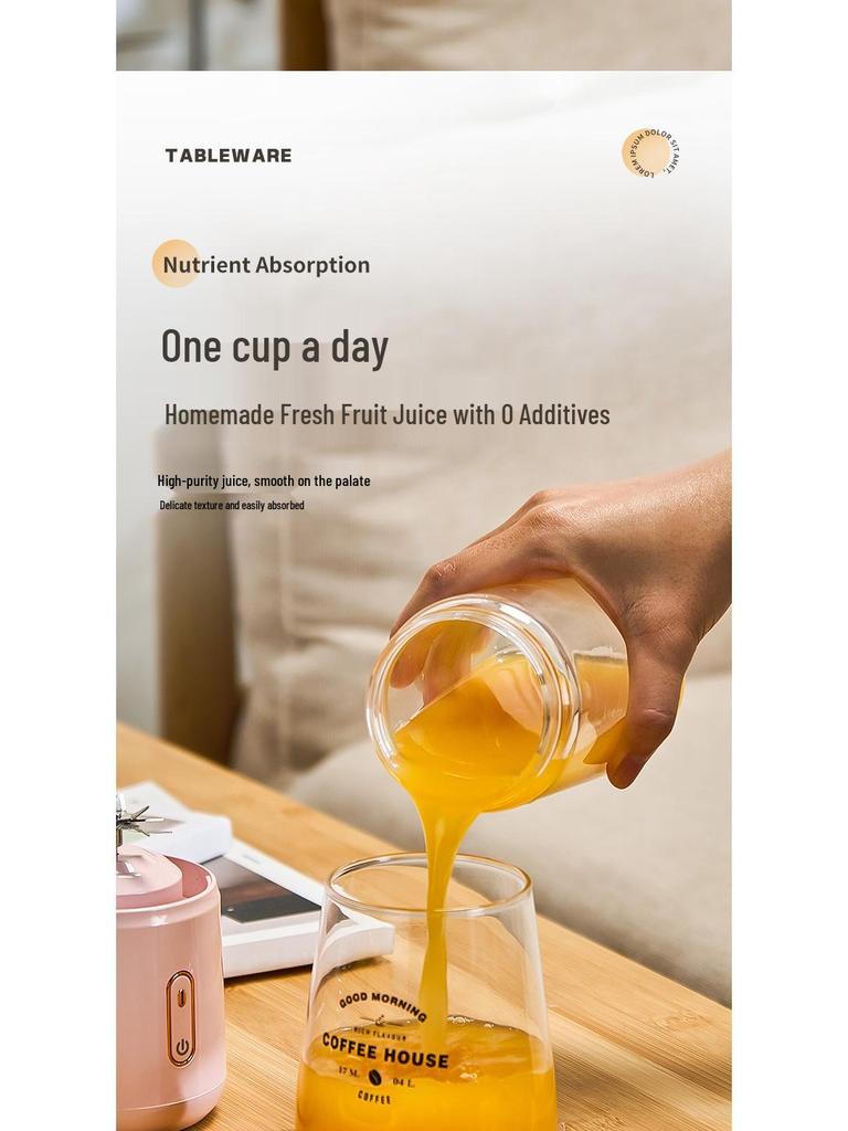 Portable Rechargeable Blender & Ice Crusher Juicer Cup