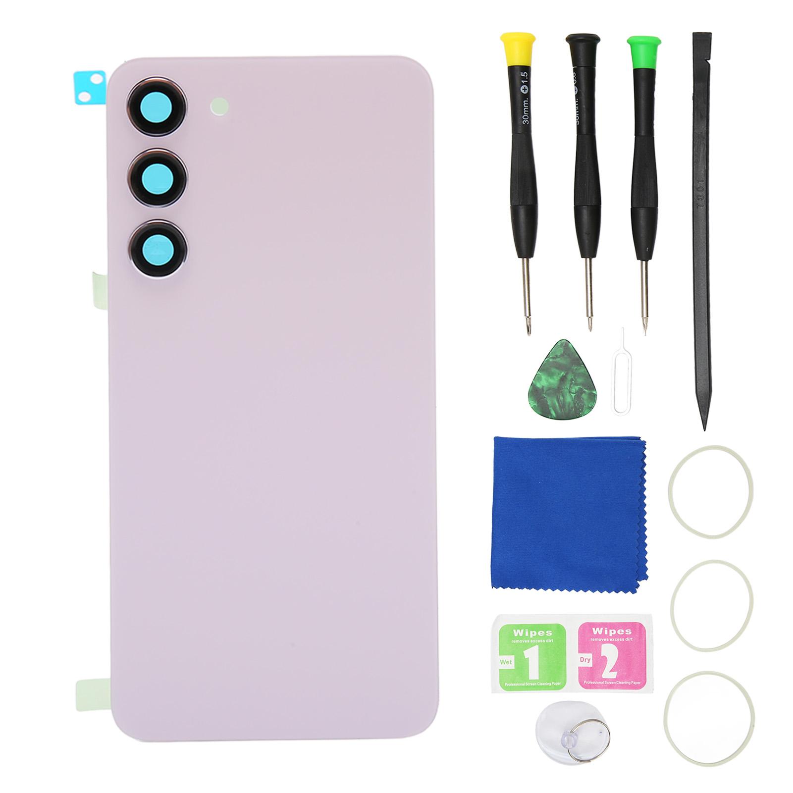 Mfyspace Back Glass Replacement Kit With Camera Lens And Pre Installed Tape Rear Glass Housing Cover For Samsung Galaxy S23 Plus