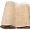 Natural Beige Jute Burlap Roll 15cm×2m, Vintage Fabric for Wedding, Christmas Decor, Chair Sashes & DIY Projects