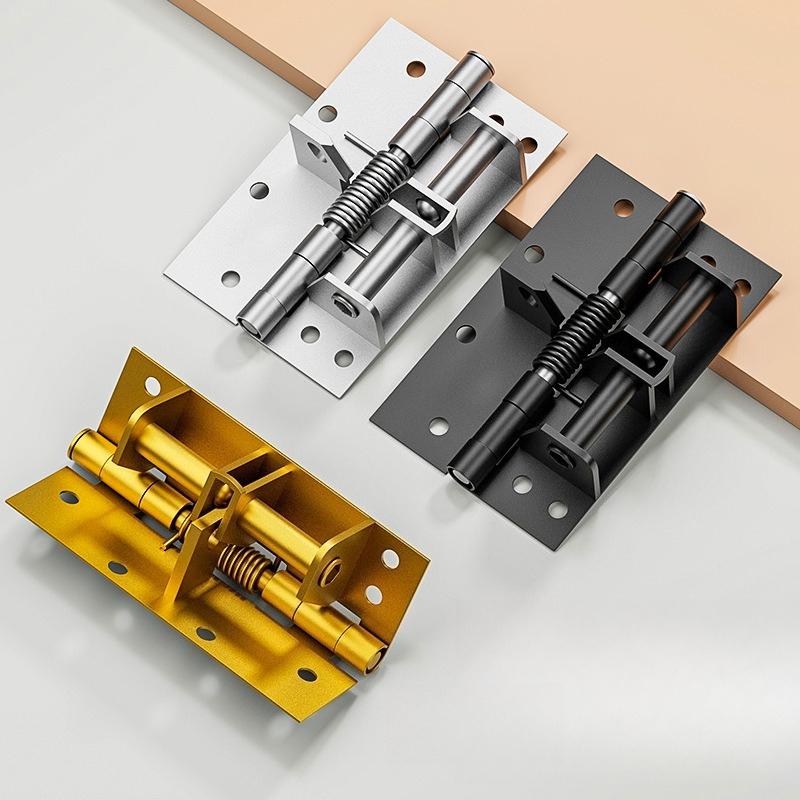 Heavy-duty 4 "automatic Door Closer Hinge 90-degree Stop Buffer Rebound Self-closing Spring Hinge