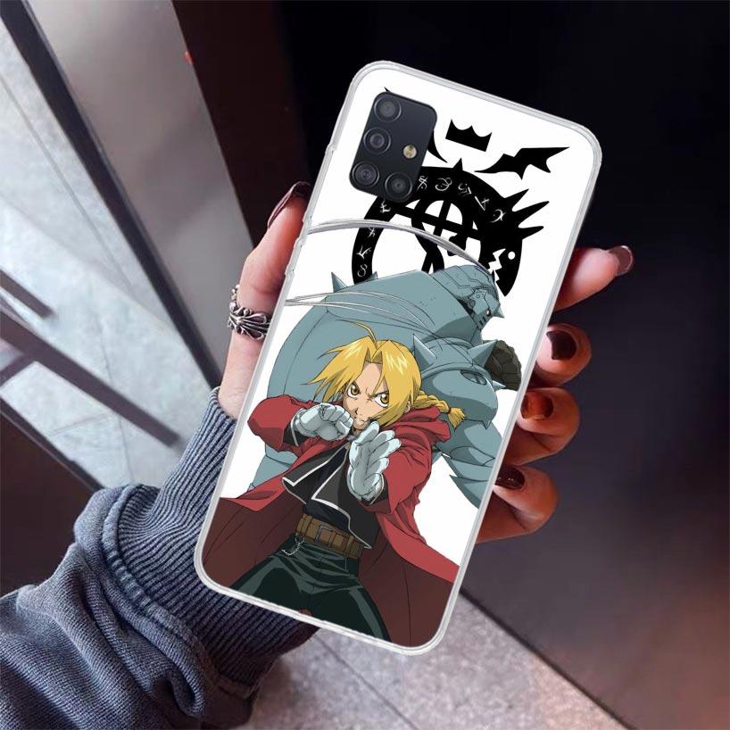 F-Fullmetal Alchemist Anime Phone Case For Samsung Galaxy A12 A52S A42 A32 A22 A51 A50 Note 20 Ultra 10 S10 Plus A71 A70 A31 A30