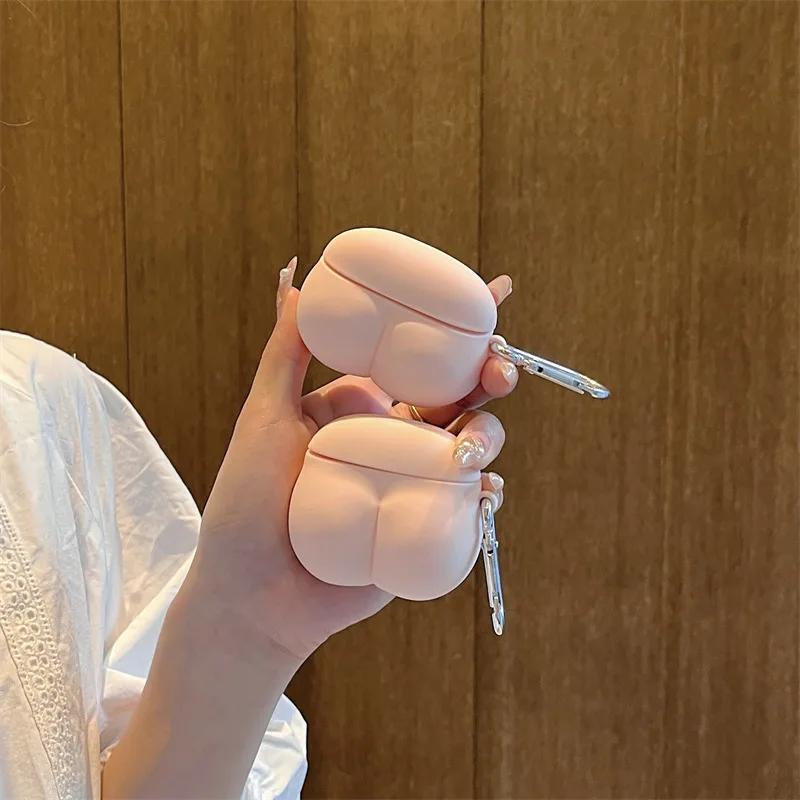 Pro pouzdro Airpods 4 2024, Sexy zadek bok silikonový ochranný kryt na sluchátka pro pouzdro Airpods Pro 2/pouzdro Airpods 1/2/3/4 Funda