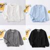 Baby Clothes Boys Cardigan Soft Cotton White Black Gray Light Blue Toddler Girls Sweaters Kids Cardigans