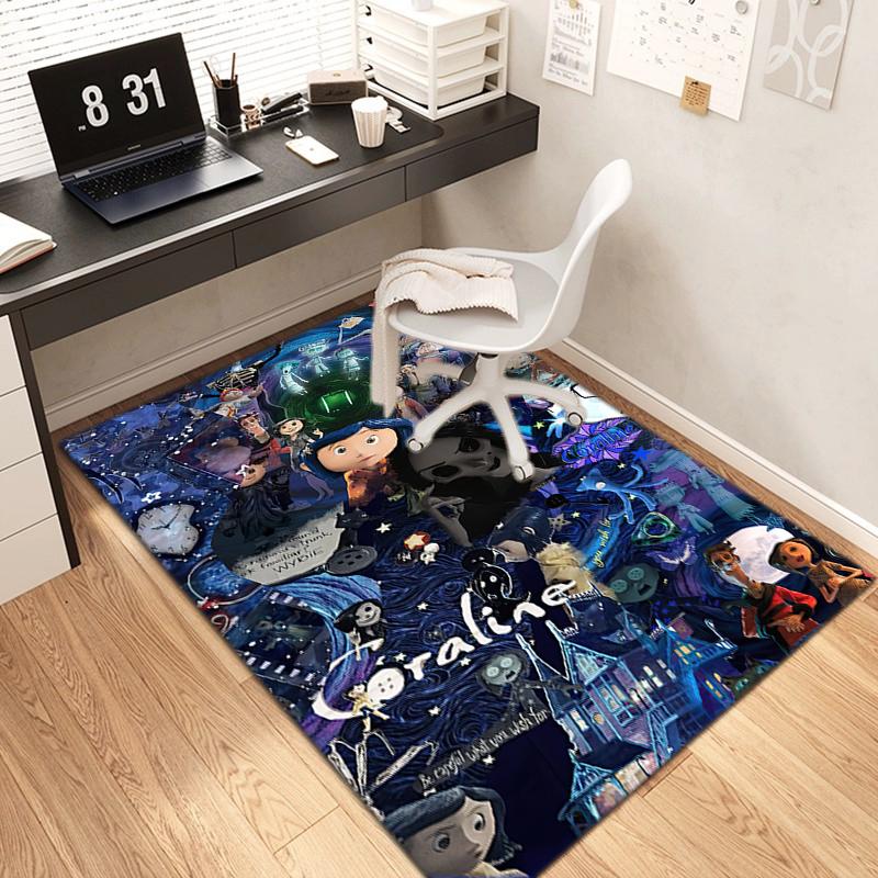 1PC Coraline Rug - Home Decoration Carpet For Living Room Bedroom Flooring Computer Chair Area Rug
