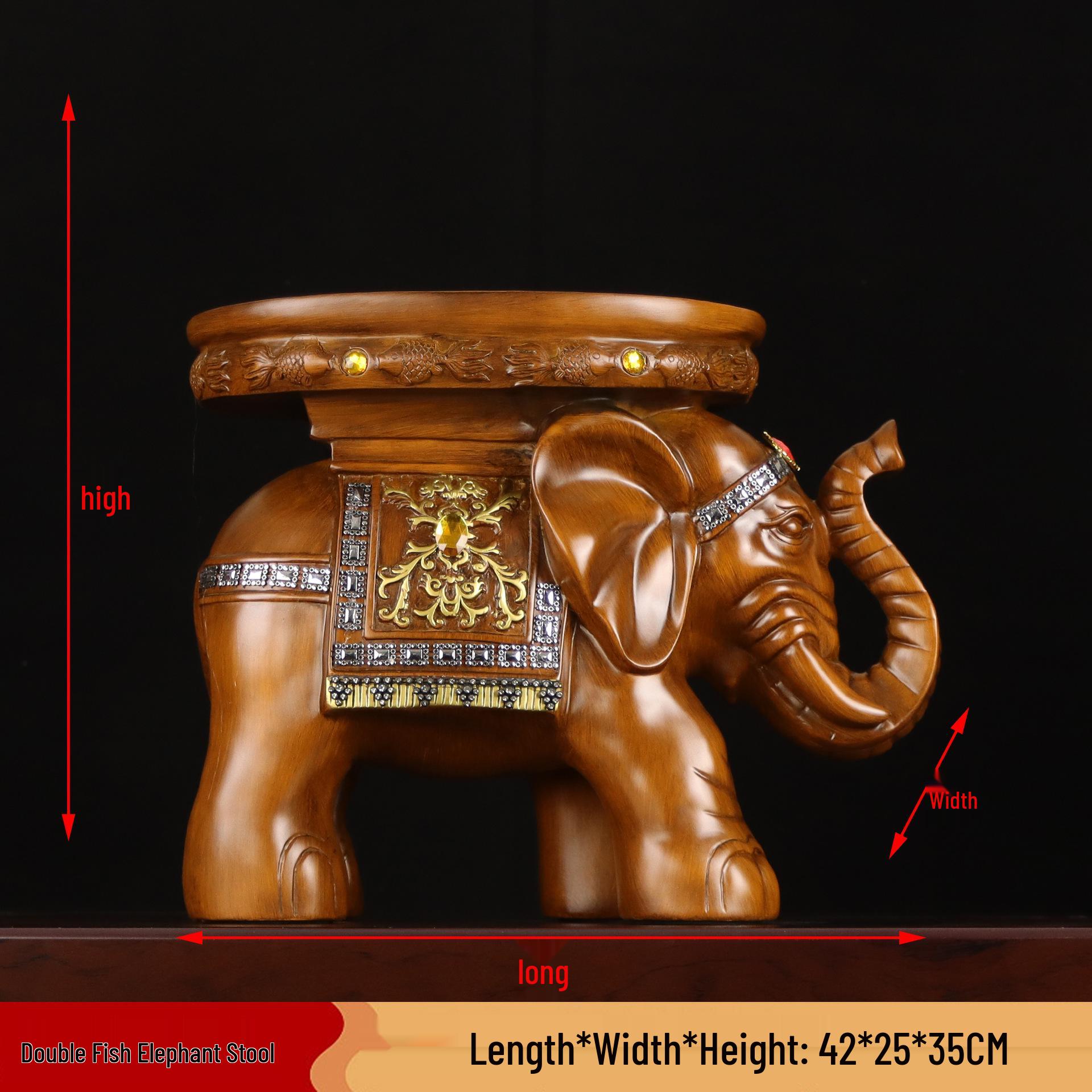 

Elephant Shoe Changing Stool: Chinese Style Entryway Ornament for Wealth and Elegance As shown