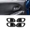 For Honda HRV HR-V 16-2022 Real Carbon Fiber Inner Door Handle Bowl Cover Frame