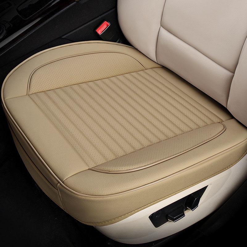 GM Full Surround Non-Slip Wear-Resistant Car Seat Cushion Set - Breathable Nappa Leather, All-Season, Three-Piece