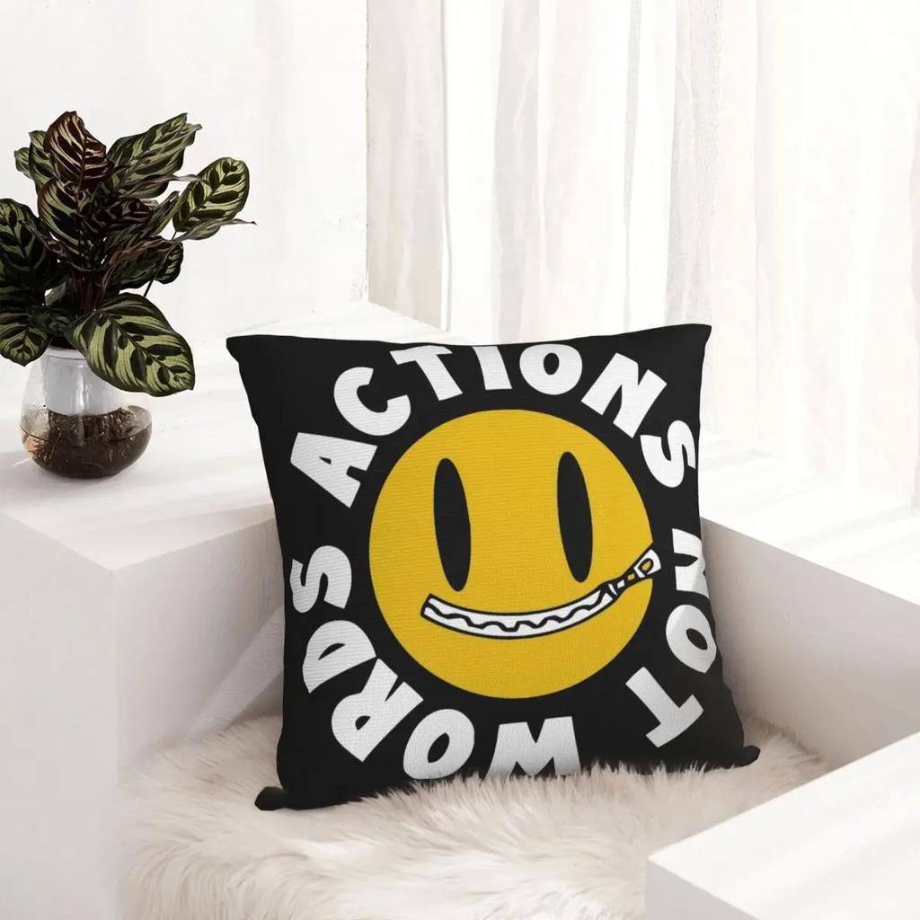 Cbum Fitness Merch Actions Not Words Pillow Case Cushion Covers Novelty Polyester Decor Pillowcover for Sofa