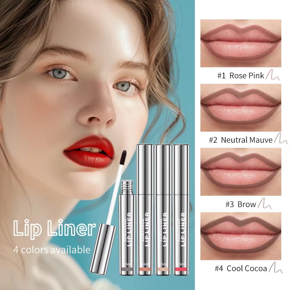 Waterproof Lip Liner Peel Off Tattoo Lipgloss Waterproof Long Lasting Matte Lip Tint Brown Contour Tear-off Lips Stain Cosmetic