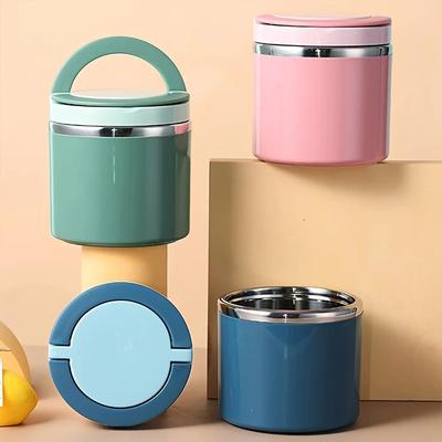 2025 Stainless Lunch Box 1000ml Vacuum-Insulated Leakproof Bento for Student Office Soup Rice Multi-Purpose Storage