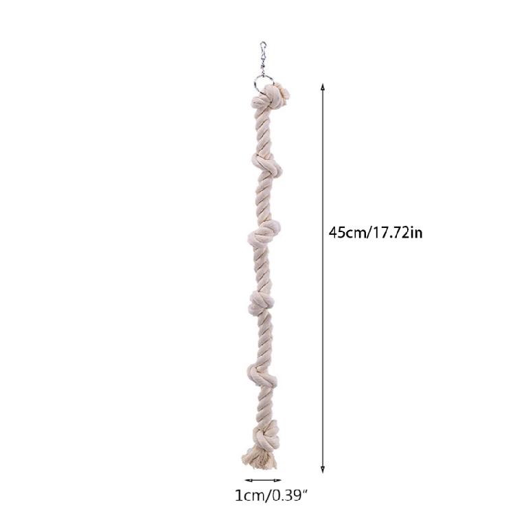 Bird Cage Rope Swing Toy For Pet Bird Enrichment Using Pet Safe Component Cage Toy