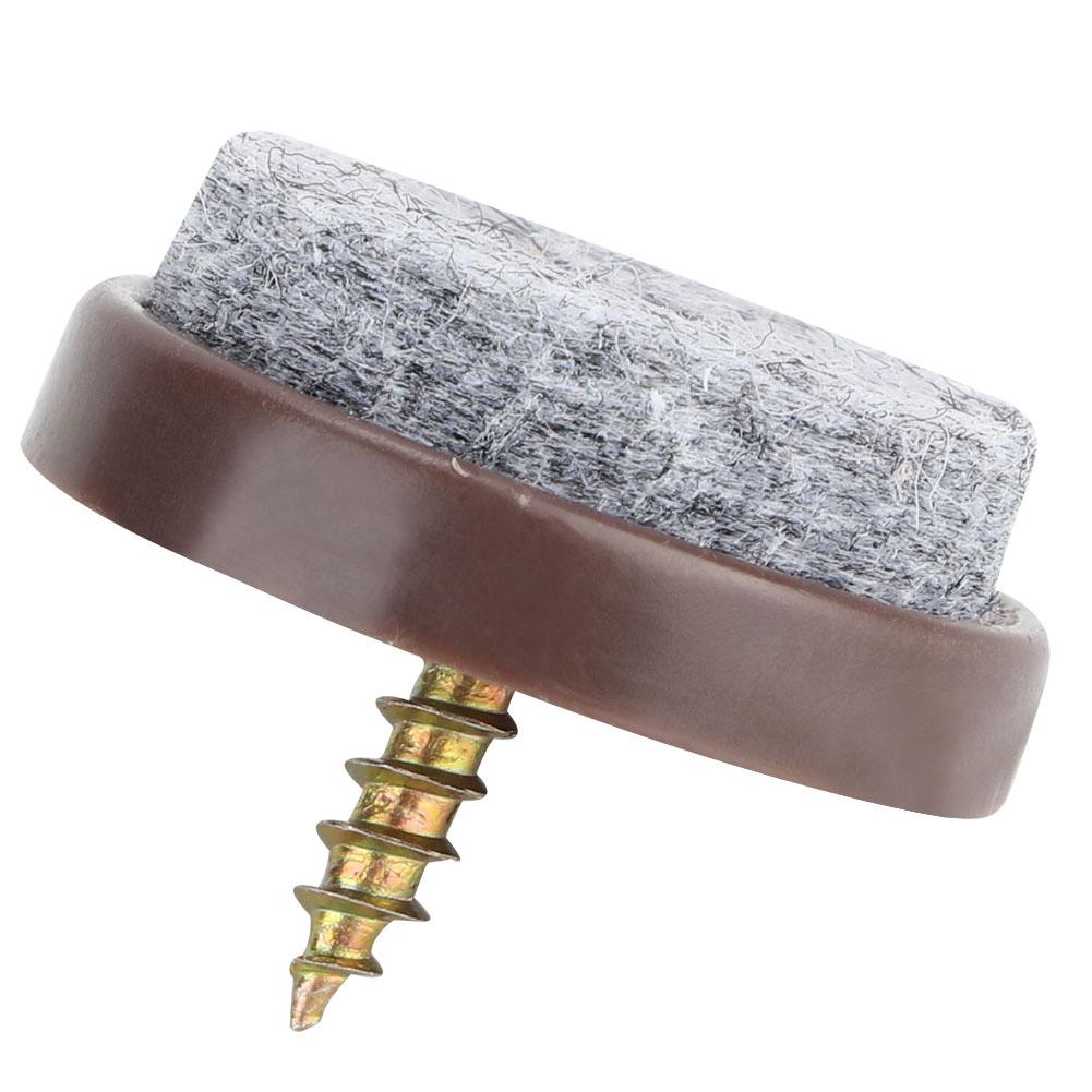 50Pcs Furniture Feet Felt Nail Cabinet Table Sofa Chair Leg Non-Slip Pad Floor Protector(22mm )