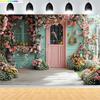 Easter Party Wreath Spring Garden Children's Photography Props  Rabbit Colorful Eggs Newborn Portrait Shoot Background FH-60