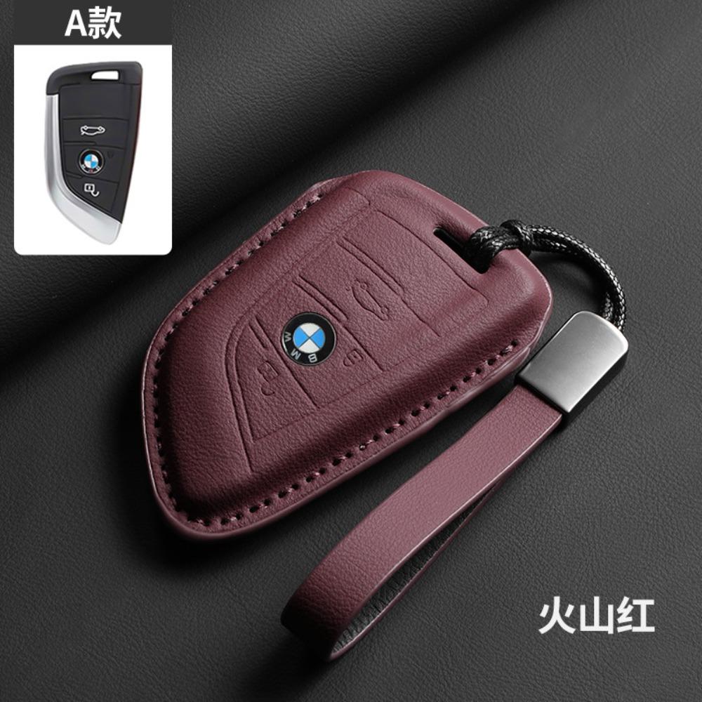 Leder für BMW Schlüsselhülle für 3 5 7 Serie Schlüsselabdeckung Schale Schutzhülle für 525 4 Serie Trendiges Unisex-Accessoire