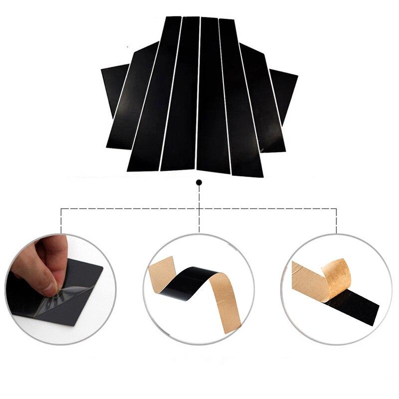 Für MG ZS 2018 2019 2020 2021 2022 2023 Polierte Säule Beiträge Auto Fenster Trim Abdeckung BC Spalte Aufkleber Auto zubehör