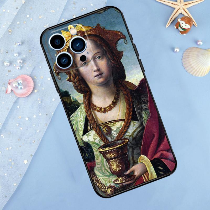 Sandro Botticelli Renaissance Art Painting Case For iPhone 15 14 13 12 11 Pro Max Mini X XR XS Max 7 8 Plus Bumper Cases Cover