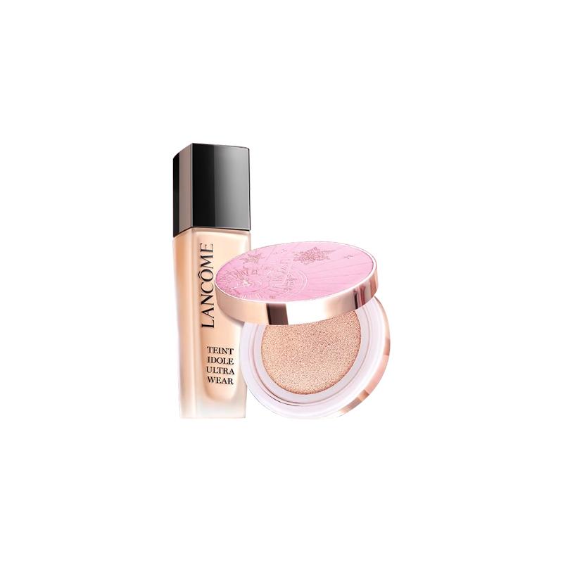 Lancôme makeup set Second Generation Two-piece set: #PO-03 liquid foundation 30ml + #W10 air cushion liquid foundation 14g (limited shell + refill)