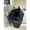 New Black Soft Leather Large Capacity Commuting Casual Tote Bag for Women's Korean Style Fashion One-shoulder Crossbody Bag