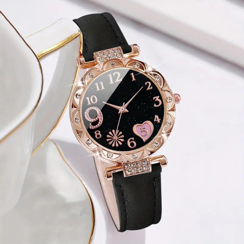 5Pcs Boutique Gift Set Fashion Ladies Watch Ladies Watches Ladies Bracelet Watch Sets