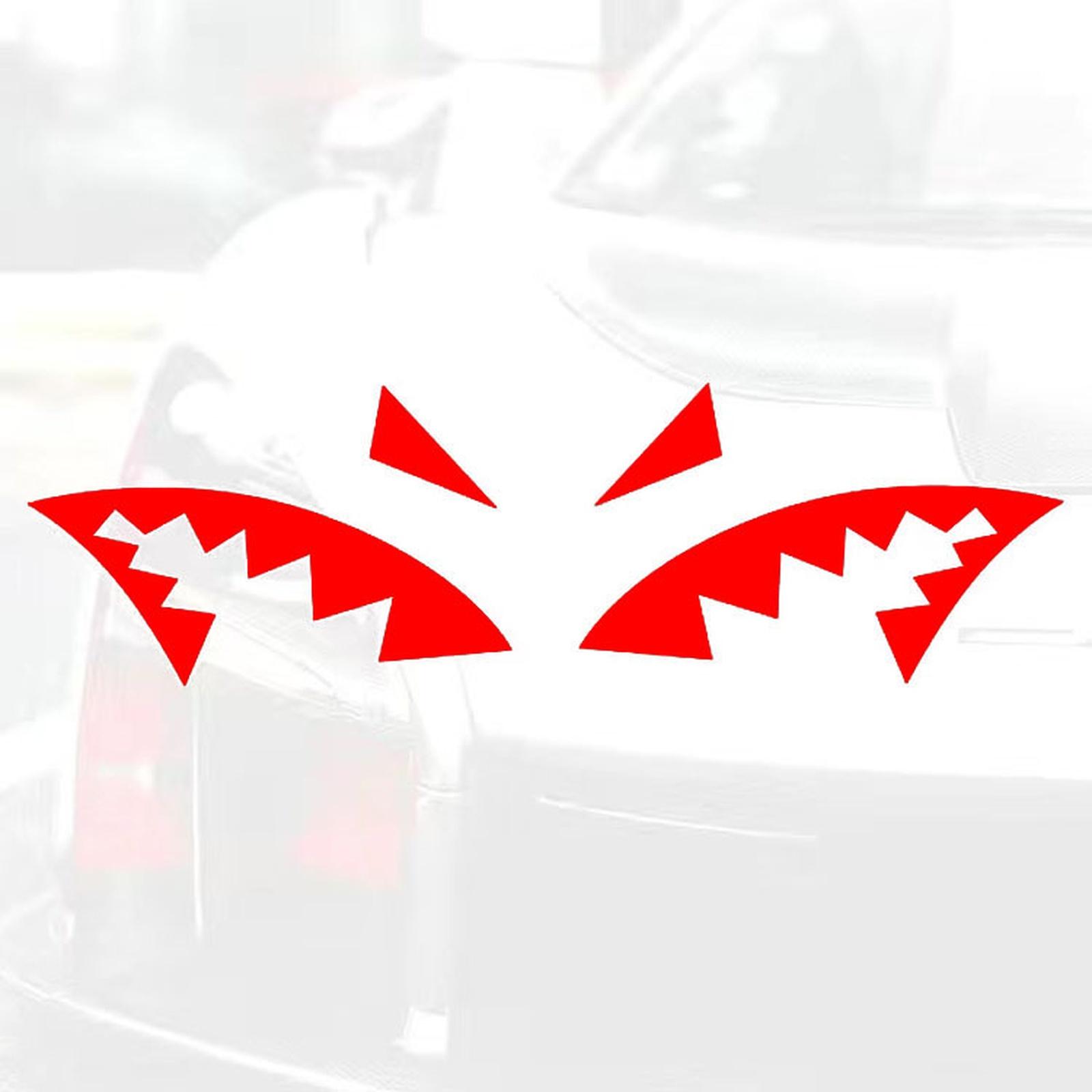 

Car Antenna Mouth Styling Stickers Fashion Reflective Vinyl Decals Fin Antenna Decoration Sticker Accessories Tools one size красный