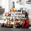 1pc GTA Blanket, Gift, for Men and Women, Soft Blanket, Good for Sofa Bed Couch Travel, Lightweight Flannel Blanket
