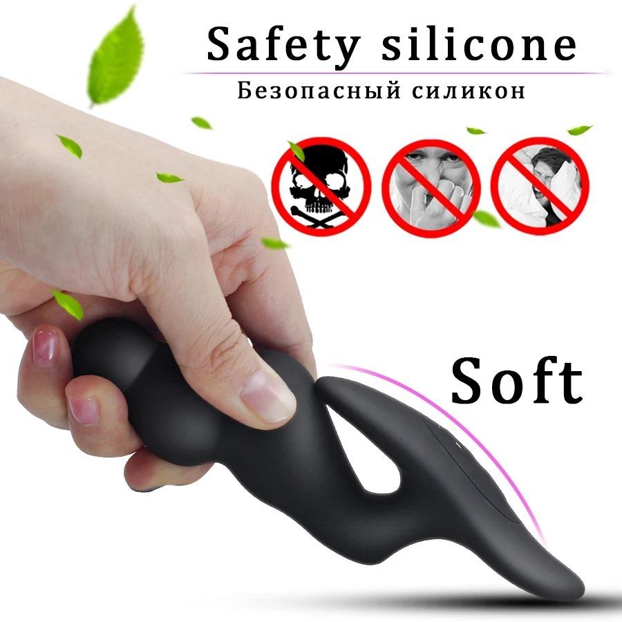 360 Rotation Anal Plug Vibrator Prostate Massager Vibrating Butt Plug Masturbator Adult Products Sex Toys for Men/Women Trainer