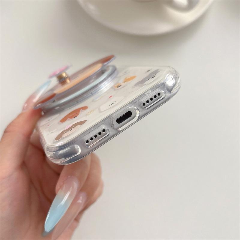 Adorable Dog-Themed Magnetic Phone Case for iPhone 17/16 Pro Max/15 Pro