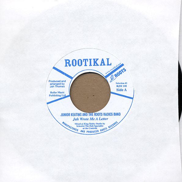 

7-дюймовая пластинка JUNIOR KEATING THE ROOTS RADICS Jah Wrote Me A Letter RJM118 Rootikal 2012 UK Reggae Ska Dub Б/у