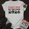 First Run of The Year 2026 Shirt / New Year Running Shirt / 2026 Runner Tee / Marathon Training Shirt / Runner Gift / New Year Run Shirt