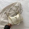 Fashion Solid Color Underarm Handbag Rivet Hook Small Square Bag