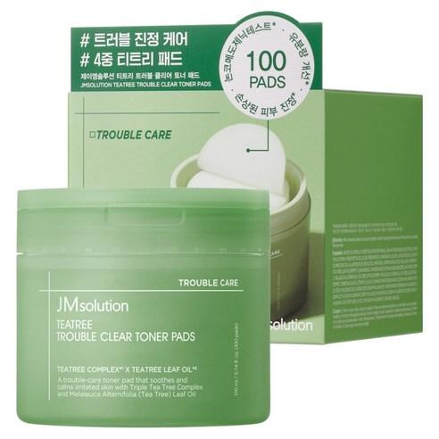 JMsolution Tea Tree Trouble Clear Toner Pads 170ml (100 Sheets)