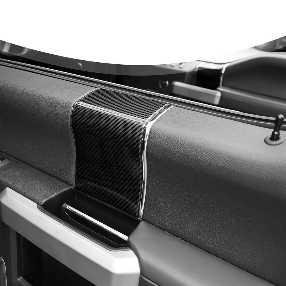 Carbon Fiber Look Inner Door Handle Panel Trim Decor Cover For Ford F150 2015-2020