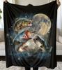 Vintage 90s Largemouth Bass Fish Blanket, Mens Blanket, Fish Gift, Fisherman Gift, Boy Blanket, Cozy Blanket Home Decoration