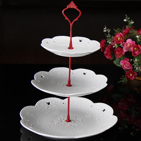 1 Set 2 oder 3 Etagen Süßigkeiten Candy Cupcake Tablett Hochzeitsparty Kuchen Ausstellungsständer