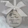 Home Decoration Angel In Heaven Xmas Family Pendant Feather Ball Hanging Ornament Memorial Ornament