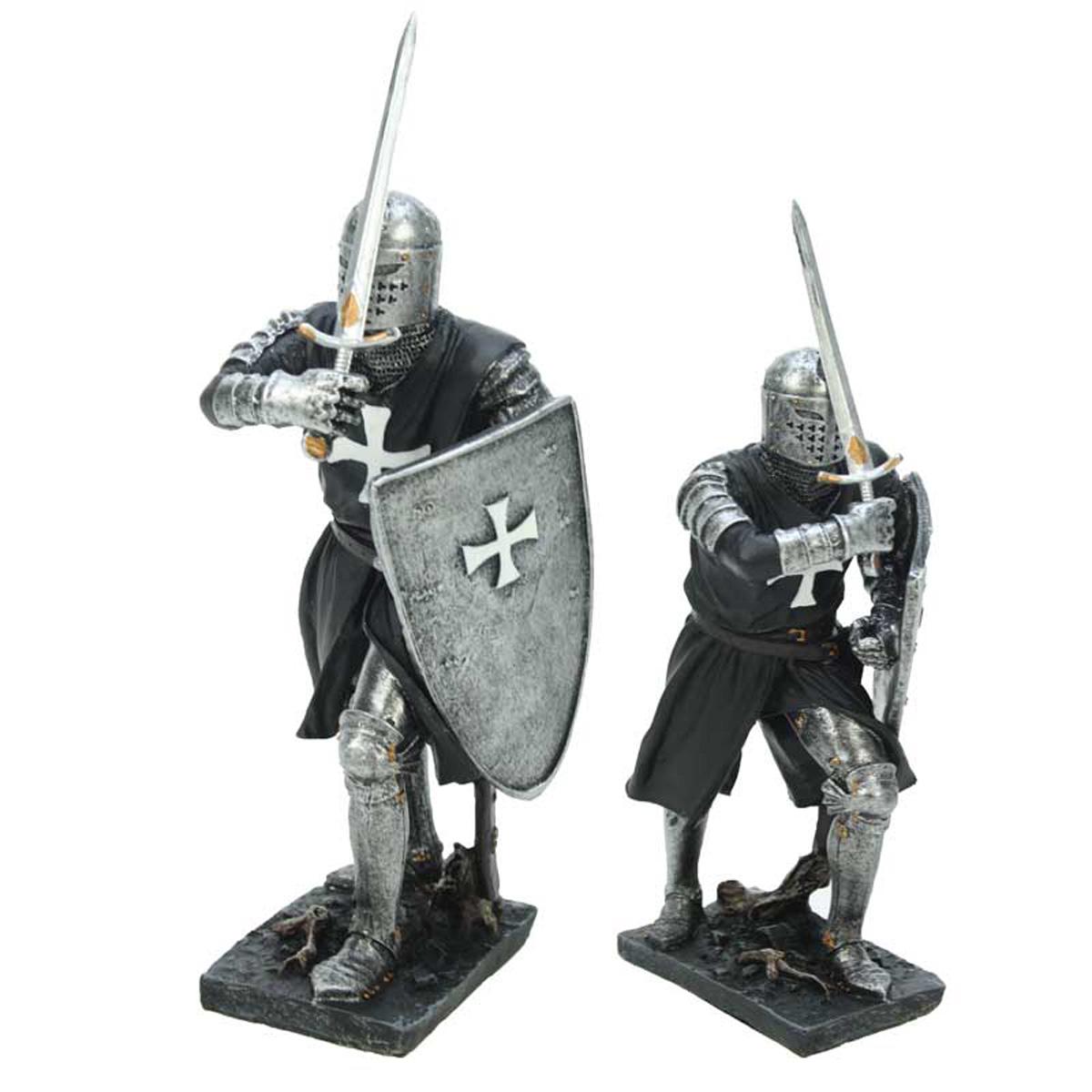 

Les Trésors De Lily [R1455] - Фигурка из смолы Knight Hospitaller черно-серый - 18 см