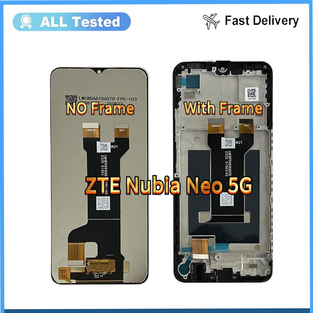LCD Screen and Digitizer Full Assembly For ZTE Nubia Neo 5G With Frame
