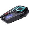 Motorcycle Headset Speaker Bluetooth-compatible Headset With LED Display and Light Long Battery Service Noise Reduction