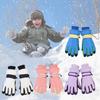 Kids Winter Mittens Soft & Breathable Fleece Lined Mitts Comfortable Warm Skiing Gloves for Children Snow Adventures