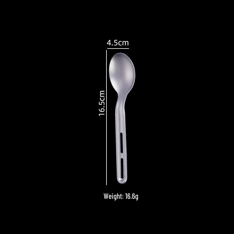 Titanium Ultralight 3-Piece Camping Cutlery Set: Knife, Fork, Spoon for Outdoor Travel & Hiking