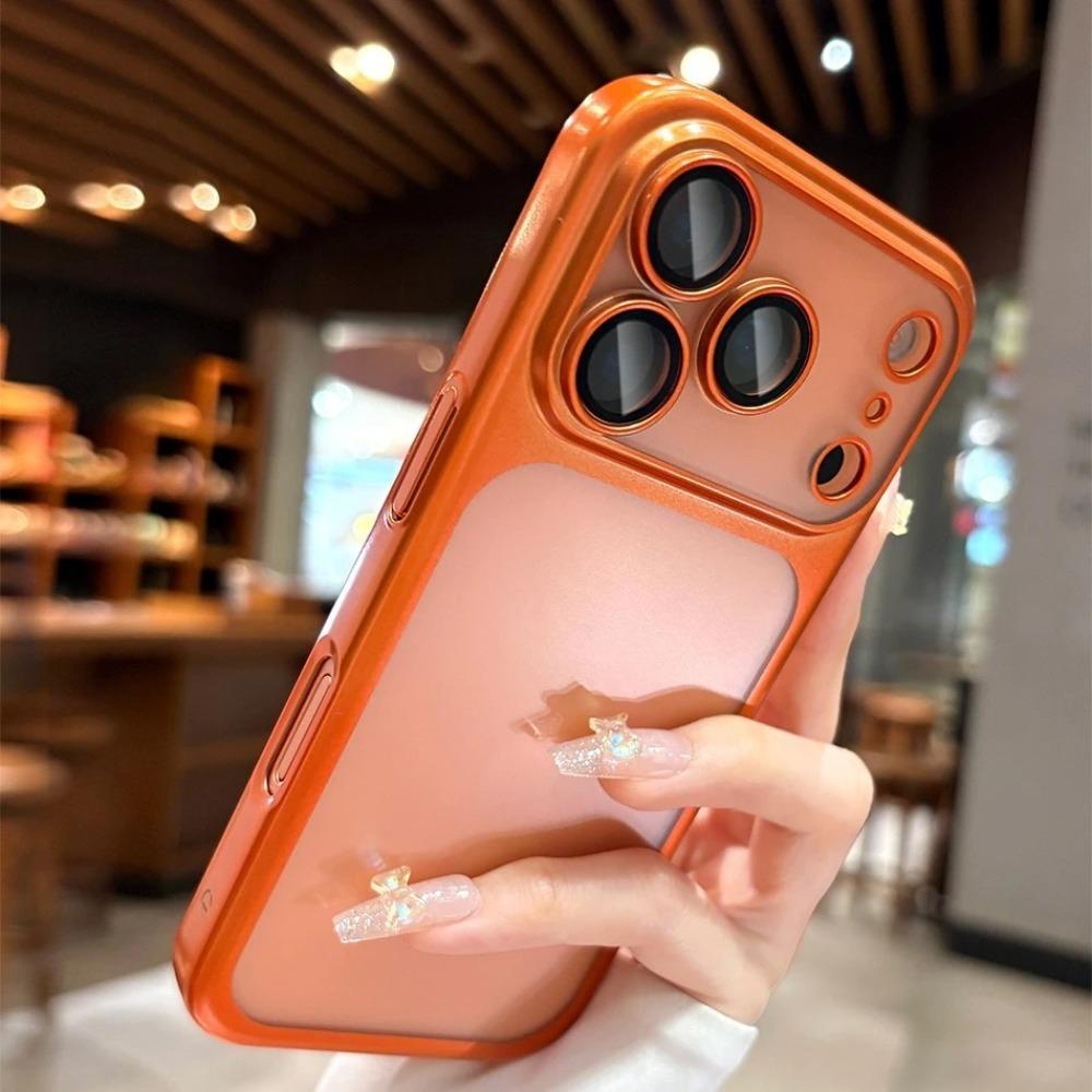 Luksusowe Pokrowiec Ultra Cienki z Matowego Twardego PC z Powłoką Galwaniczną dla iPhone 17 Air 16 15 14 13 12 Pro Max Ochrona Aparatu Matowe Odporne na Wstrząsy Pokrowiec