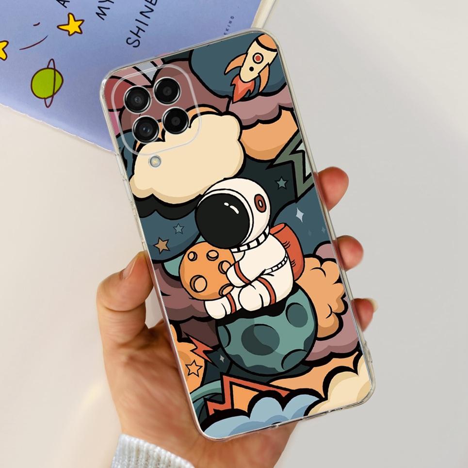 For Cover Samsung M52 5G M54 5G Case Samsung GalaxY M21 Back Cover Halloween Skull 2024 Fashion Pattern Bumper Galaxy M52 M54