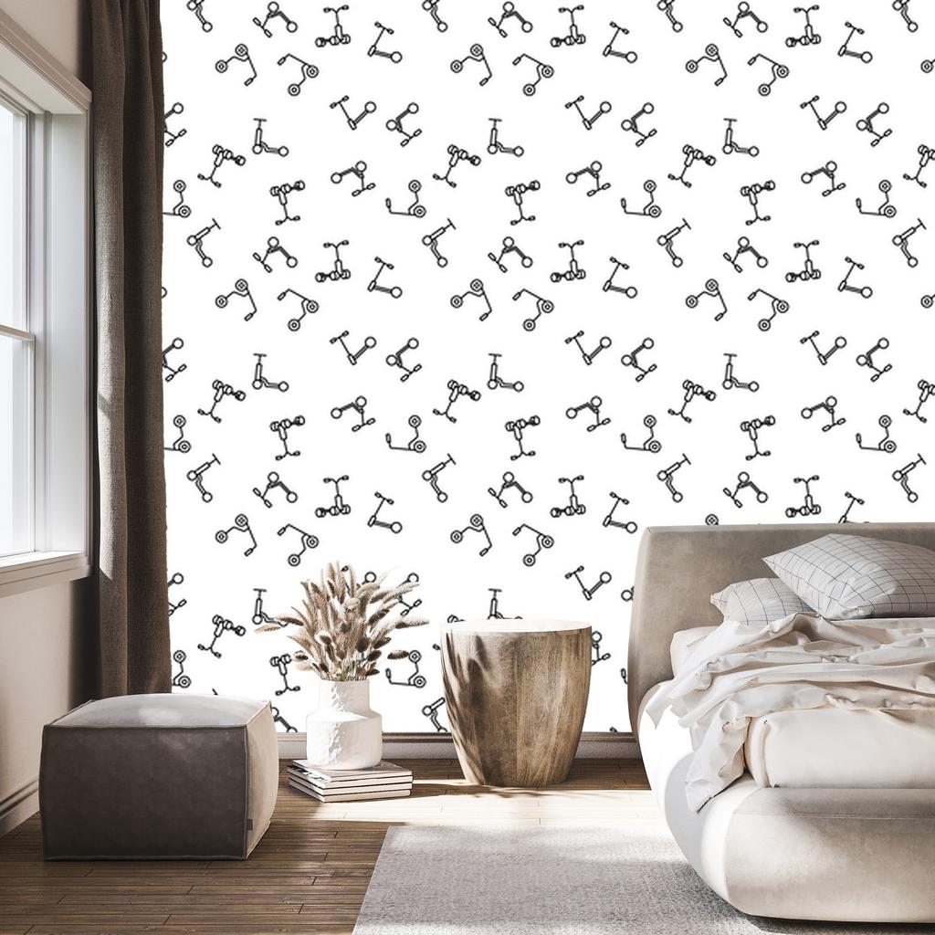 Scooters wallpaper for living room and bedroom 50x1000