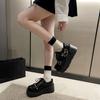 Punk Gothic Lolita Shoes Women  AutumnThick Sole Brand Platform Mary Jane Shoes Wedge High Heels Party Cosplay Designer