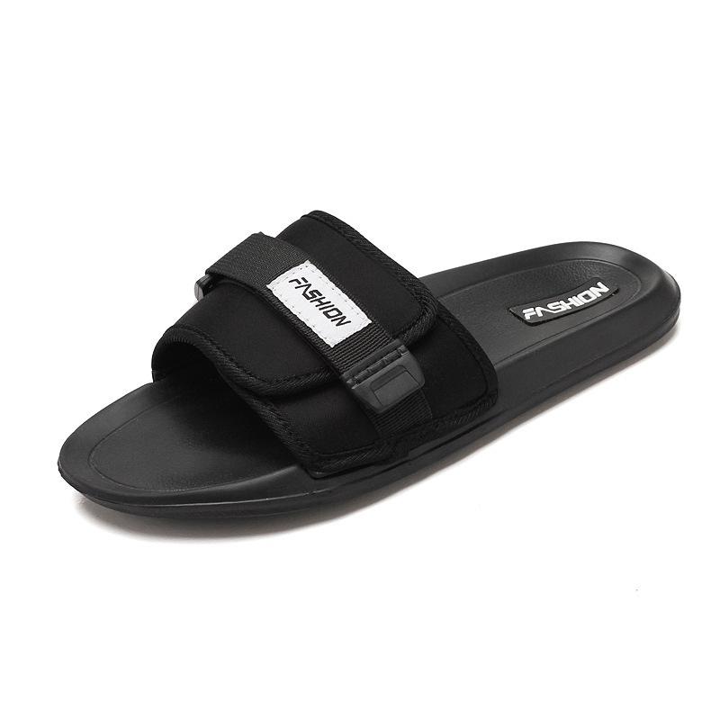 Men's Summer Non-Slip Korean Style Single Strap Beach Slippers