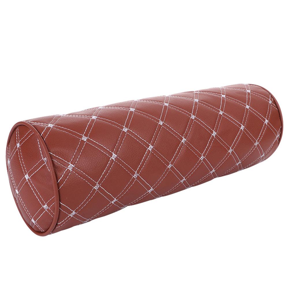 

Подушка для поддержки шеи в автомобиле, подушка для шеи из пеноматериала с эффектом памяти, подголовник для автомобильного сиденья из искусственной кожи, мягкая подушка для подголовника сиденья, протектор для шеи темно-коричневого